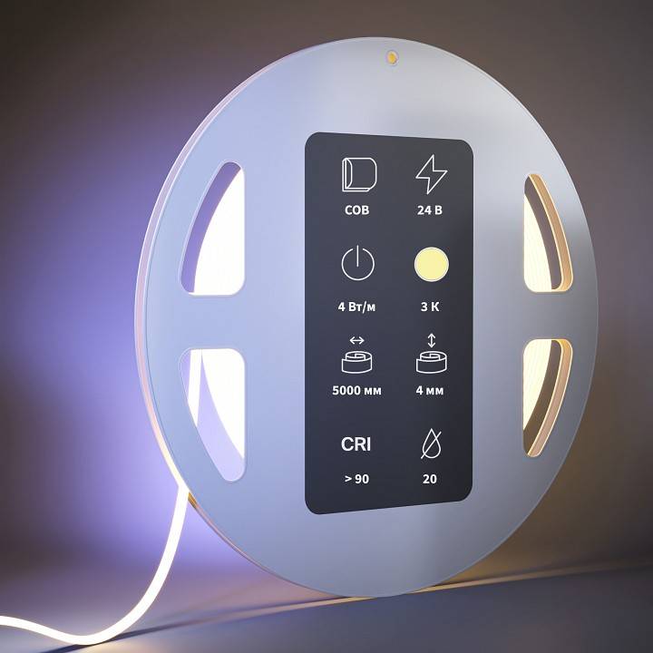 Лента светодиодная Maytoni 24V 14.4 Вт/м 4000K IP65 5 м 201065