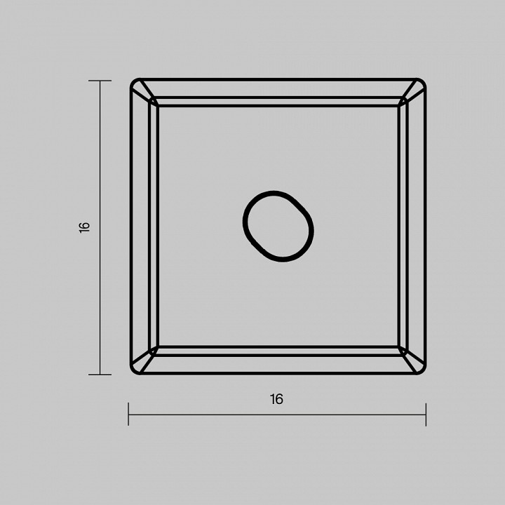 Заглушка для профиля Maytoni TRA003P белая 642030