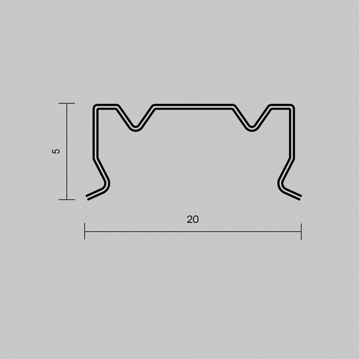 Комплект подвесов для трекового шинопровода Maytoni Exility 642076
