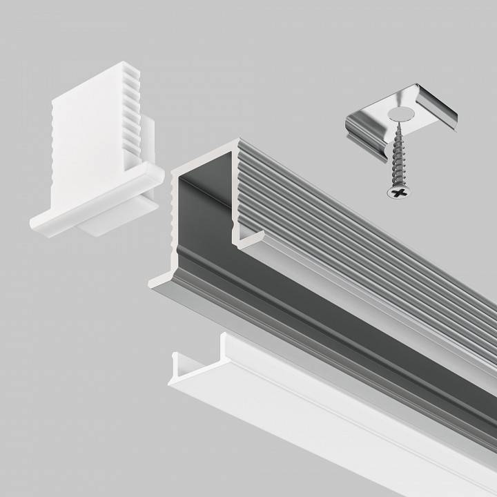 Профиль алюминиевый встраиваемый Maytoni ALM-1209-S-2M