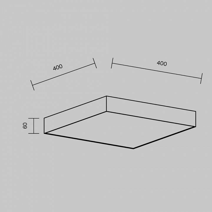 Накладной светильник Maytoni Zon C032CL-45W3K-SQ-W