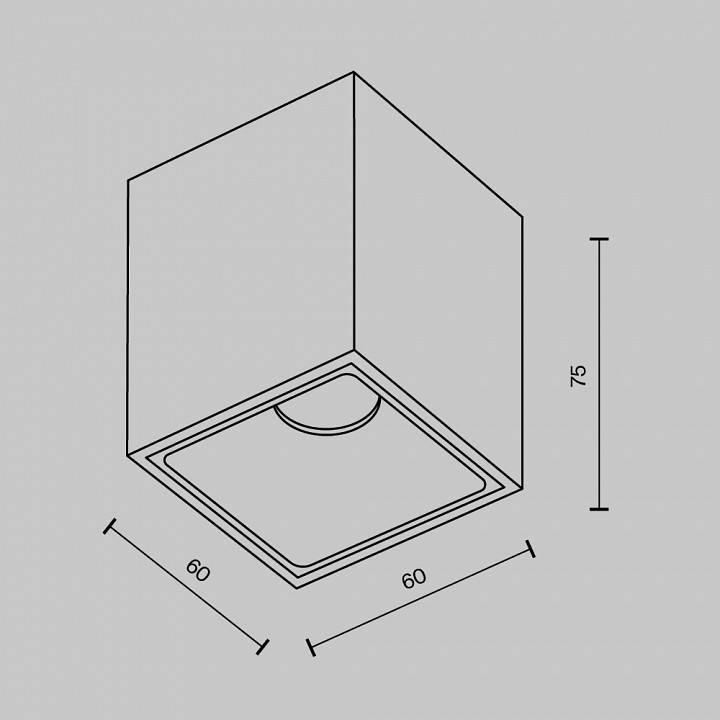 Накладной светильник Maytoni Alfa LED C065CL-8W4K-SQ-WB