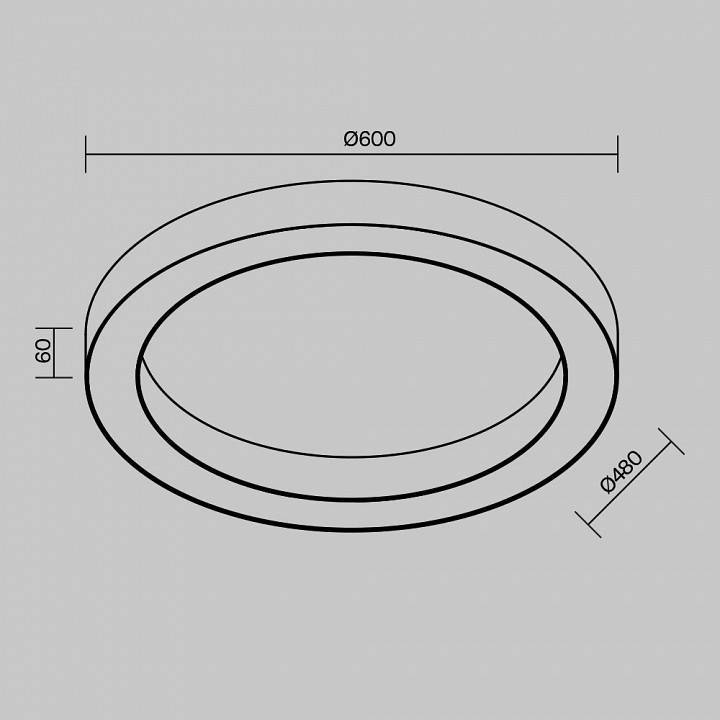 Накладной светильник Maytoni Lua C093CL-45W3K-W