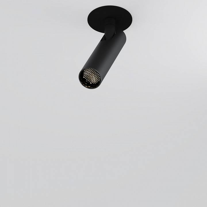 Встраиваемый светильник Maytoni Focus T 6 Вт 3000 K черный C141RS-L125-6W3K-B