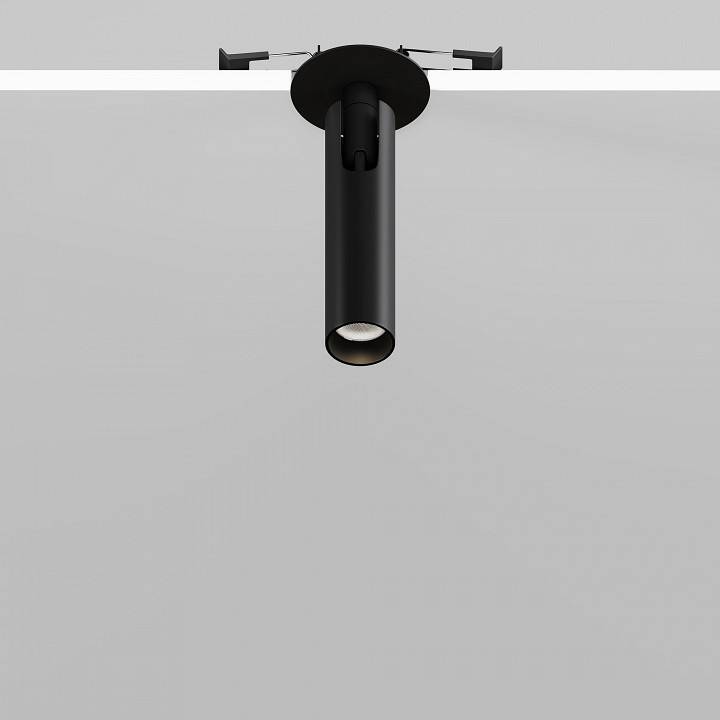 Встраиваемый светильник Maytoni Focus T 6 Вт 3000 K черный C141RS-L125-6W3K-B