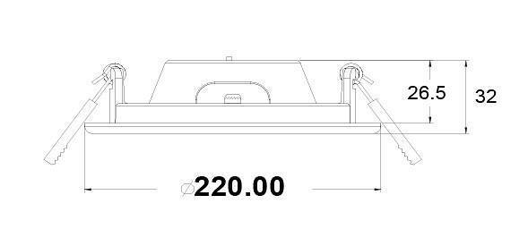 Встраиваемый светильник Maytoni Stockton DL017-6-L18W