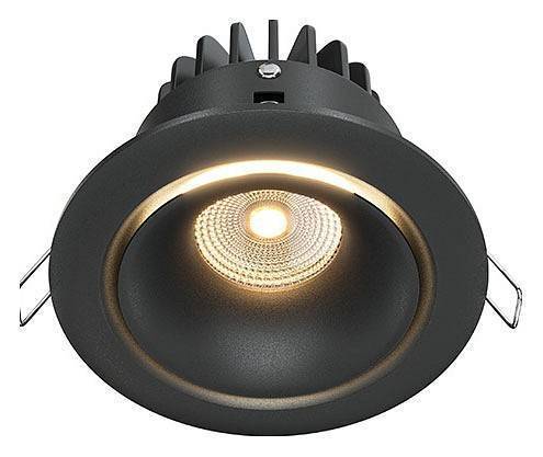 Встраиваемый светильник Maytoni Yin 12 Вт черный DL031-2-L12B