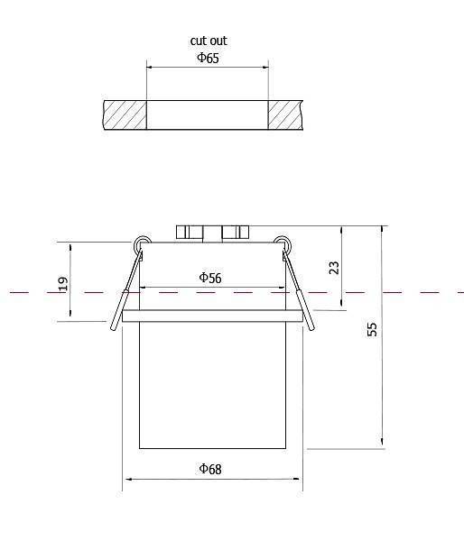 Встраиваемый светильник Maytoni Reif DL050-01W
