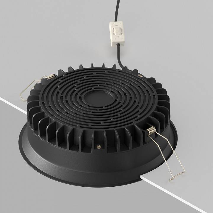 Встраиваемый светильник Maytoni Okno 24 Вт 3000-6000K черный DL055-24W3-4-6K-B