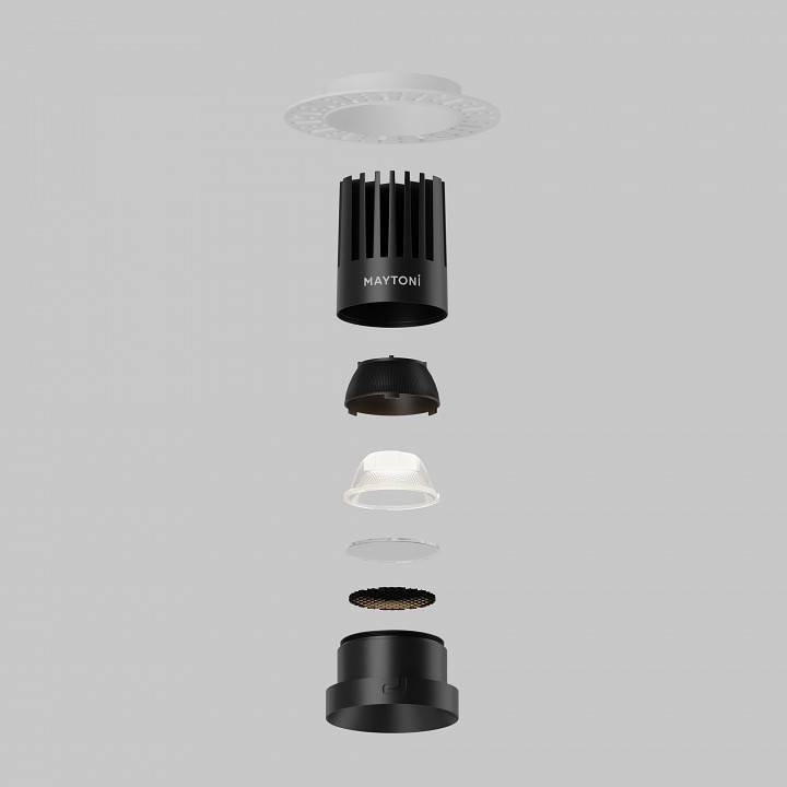 Встраиваемый светильник Maytoni Dip DL121-15W-4K-TRS-B