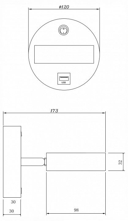 Бра Freya Bit FR10010CW-L6W