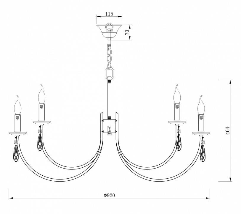 Подвесная люстра Freya Forte FR1006PL-12N