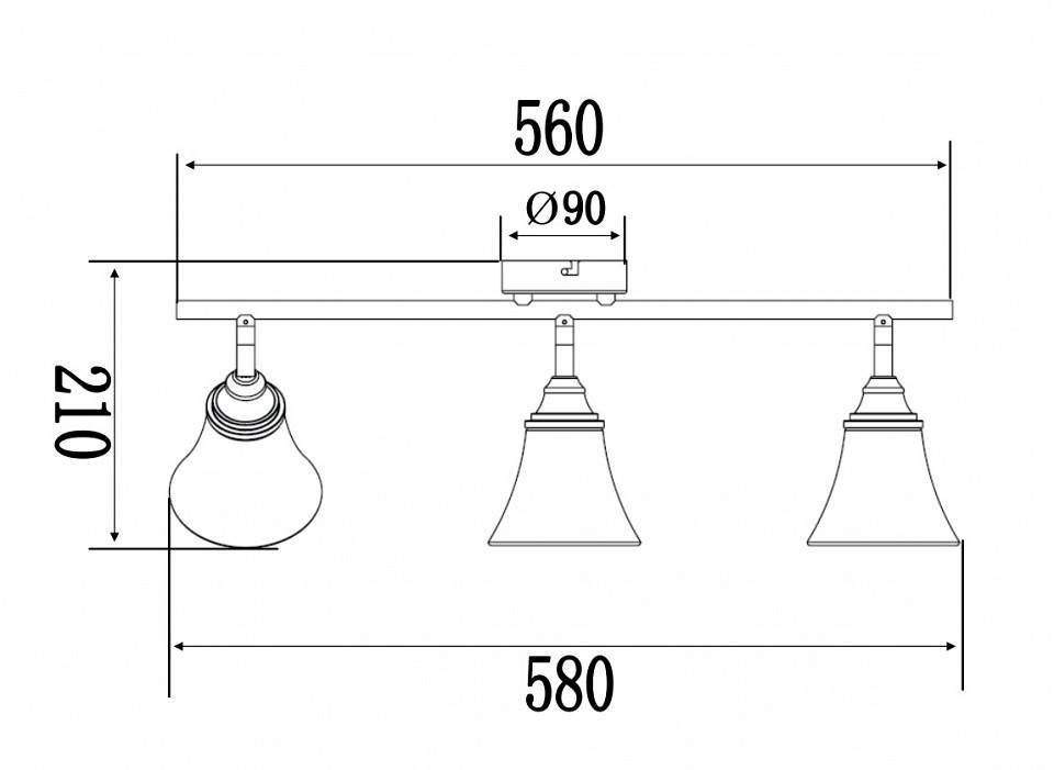 Спот Freya Jasinta 3xE14 FR2272-CW-03-BS