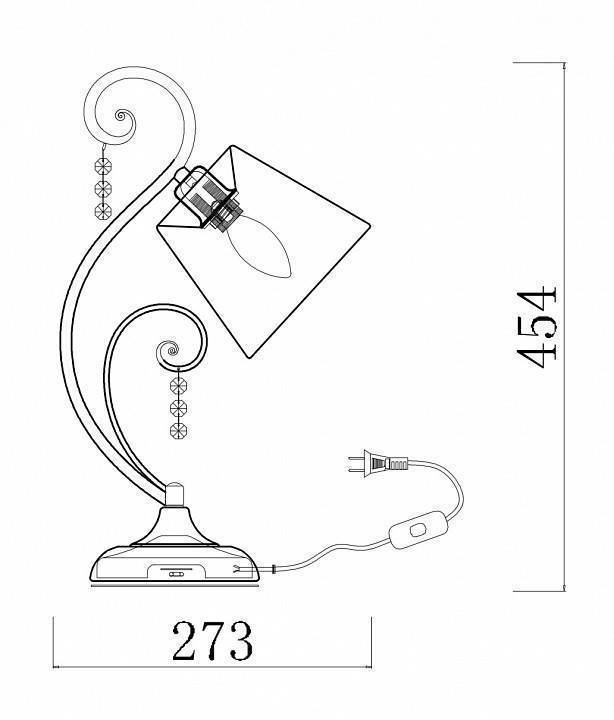 Настольная лампа декоративная Freya Lorette FR2406-TL-01-WG