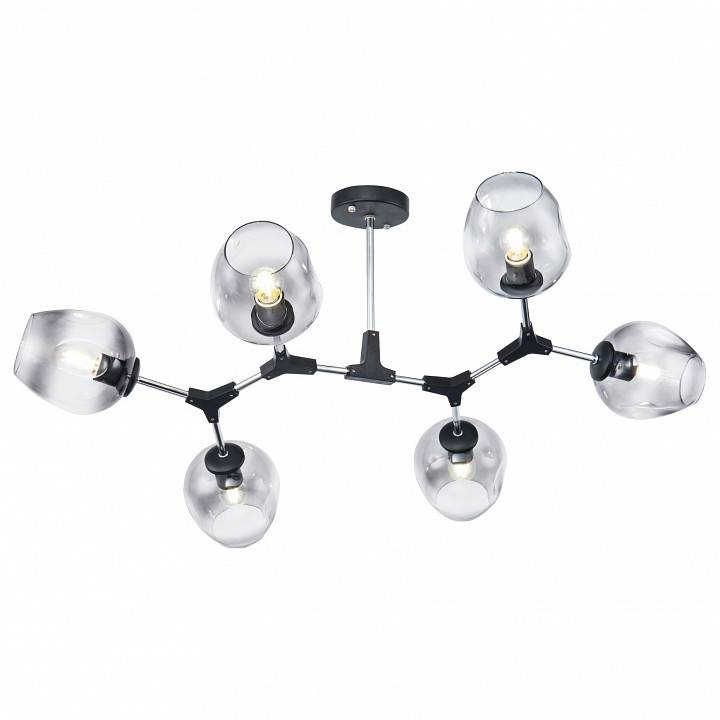 Люстра на штанге Freya Desi 6 ламп FR5006CL-06B