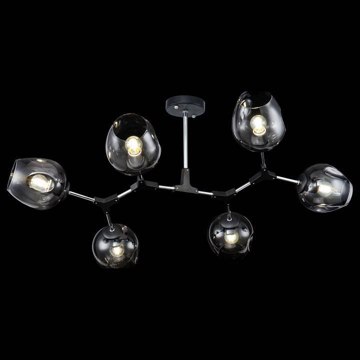 Люстра на штанге Freya Desi 6 ламп FR5006CL-06B