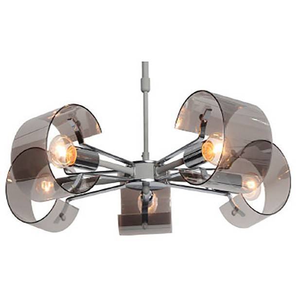 Люстра на штанге Freya Seona 5 ламп FR5024PL-05GR