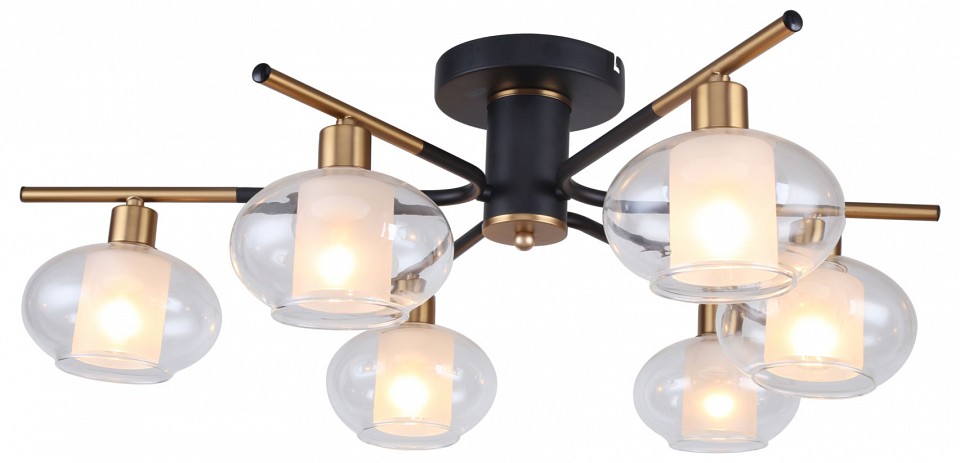 Люстра на штанге Freya Inga 6 ламп FR5073PL-06B