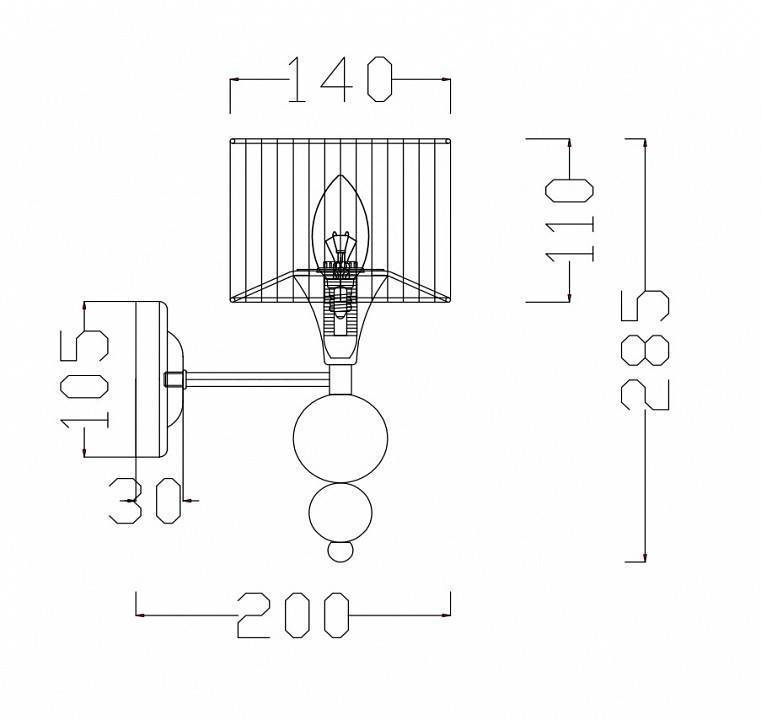Бра Freya Lauren FR5093WL-01CH