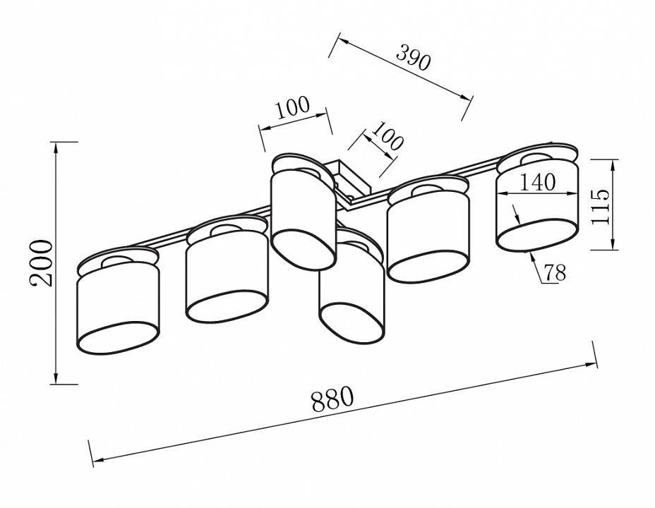 Потолочная люстра Freya Bice FR5101-CL-06-CN
