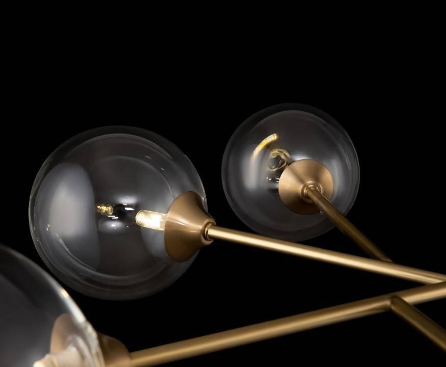 Люстра на штанге Freya Maddison 8 ламп FR5115PL-08BZ