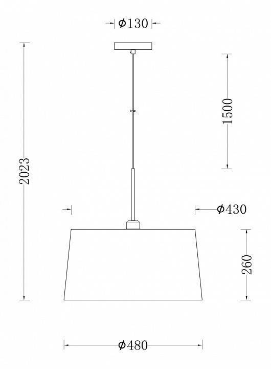 Подвесной светильник Freya Sandy 1 лампа FR5118PL-01BS