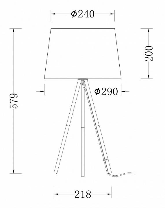 Настольная лампа декоративная Freya Sandy FR5118TL-01BS