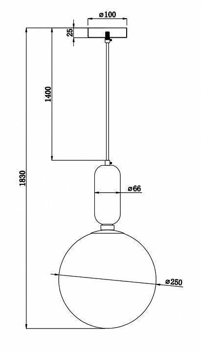Подвесной светильник Freya Felice FR5137PL-01BS
