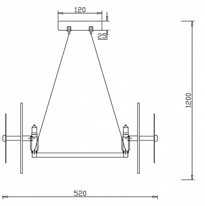 Подвесной светильник Freya Libra 6 ламп FR5172PL-06BS