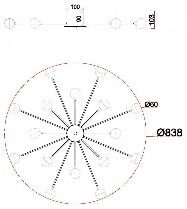 Потолочная люстра Freya Celebrity FR5242CL-16BS