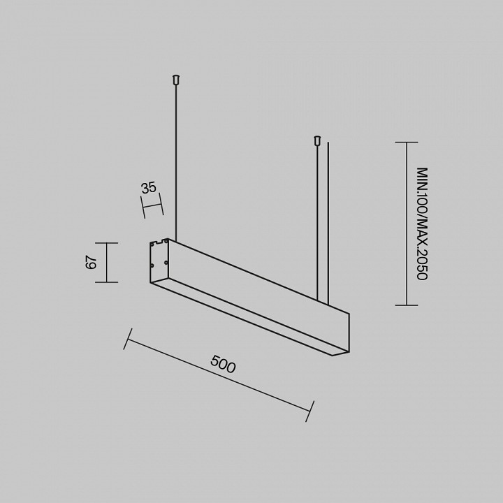 Подвесной светильник Maytoni Technical  LL312042