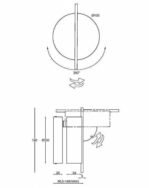 Бра Maytoni Nuance MOD180WL-L4B3K1