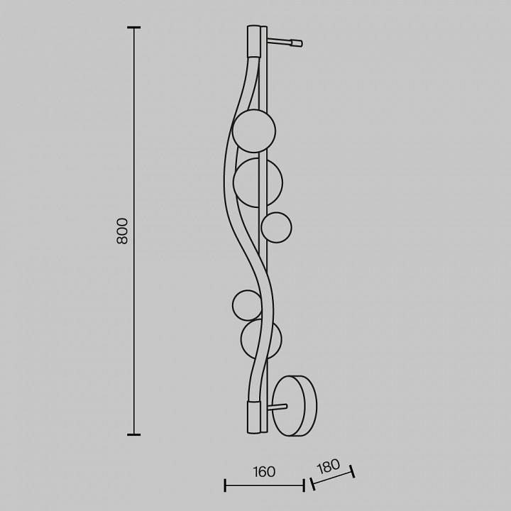 Настенный светильник Maytoni Oasis 18 Вт 3000 К MOD289WL-L18BS3K