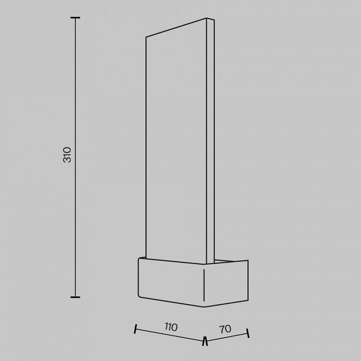 Накладной светильник Maytoni Ornate 3 Вт 3000K MOD318WL-L3BS3K