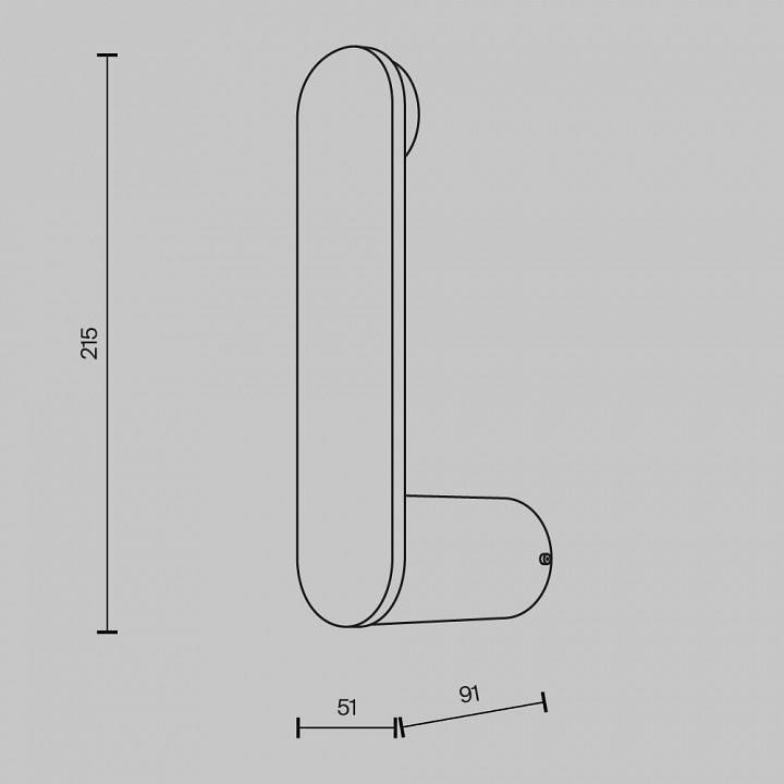 Бра Maytoni Connect 4 Вт 3000 К MOD356WL-L4W3K