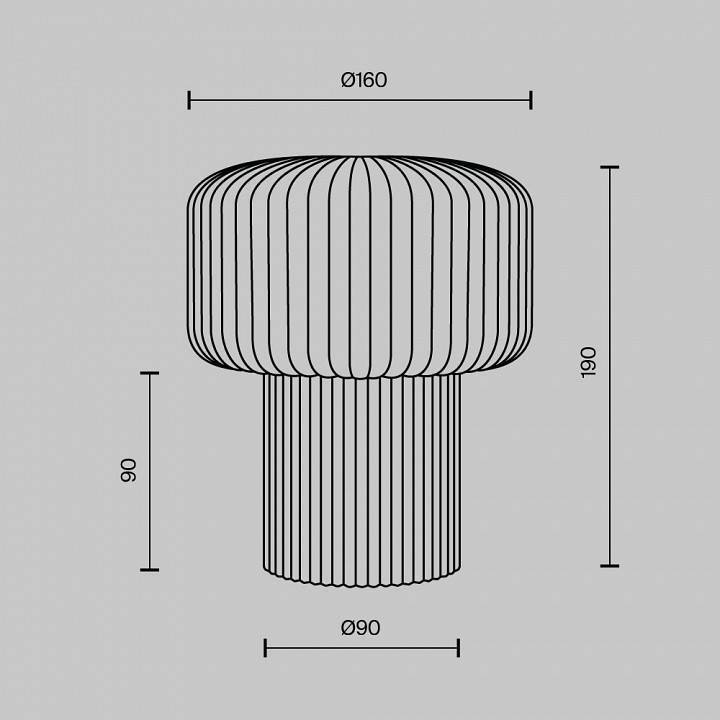 Настольная лампа декоративная Maytoni Omaggio MOD404TL-01BG