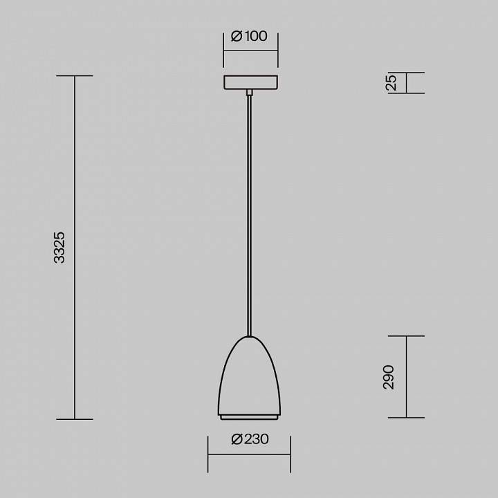 Подвесной светильник Maytoni Pilastro MOD430PL-01CM