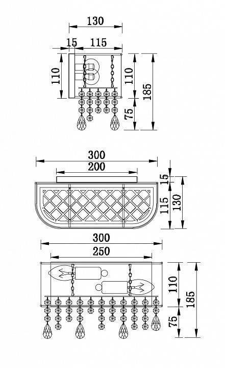 Накладной светильник Maytoni Manfred MOD600WL-02W
