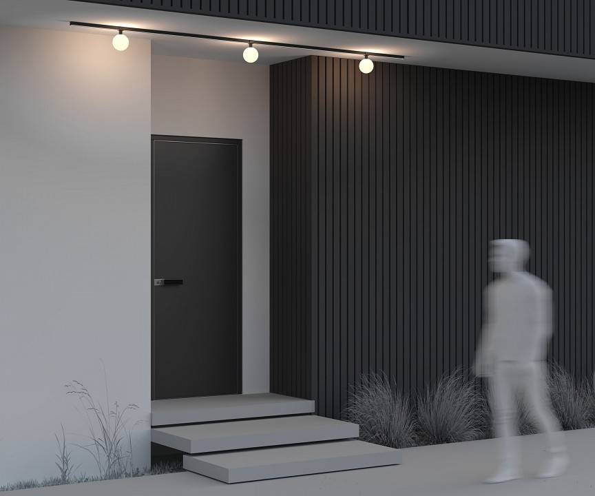 Светильник накладной Maytoni Luna 9 Вт 3000K черный O-TR01-1-S-9WB3K