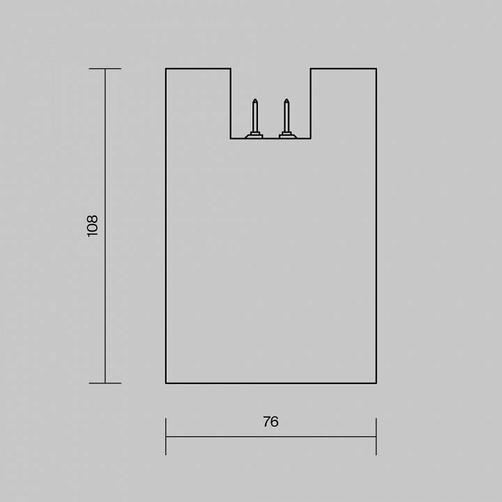Накладной светильник Maytoni Alfa 16 Вт 3000 К O-TR01-2-S-16WB3K