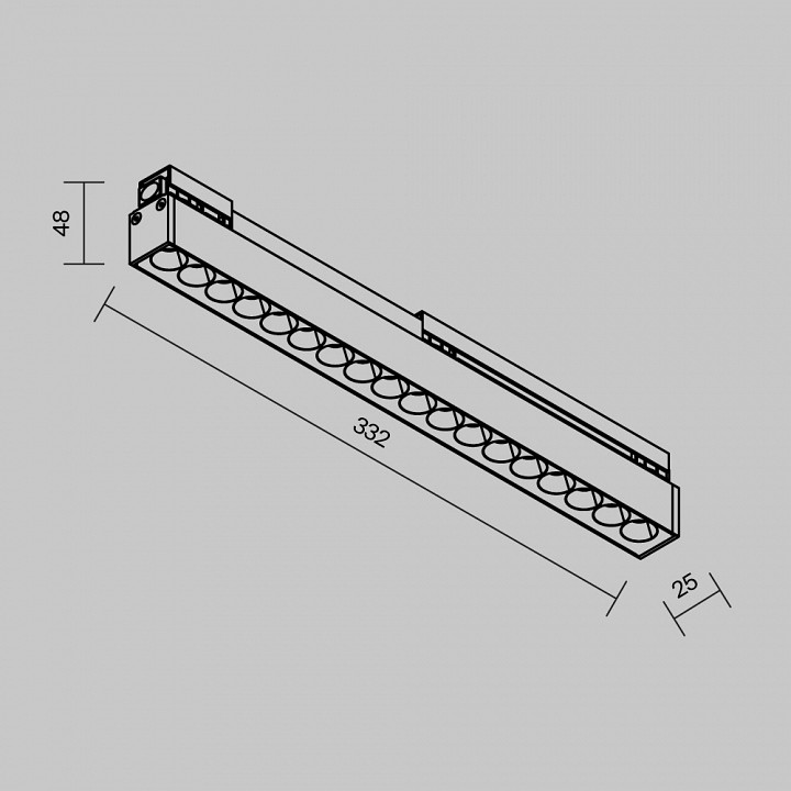Накладной светильник Maytoni Points 18 Вт 4000K O-TR02-2-S-18WB4K