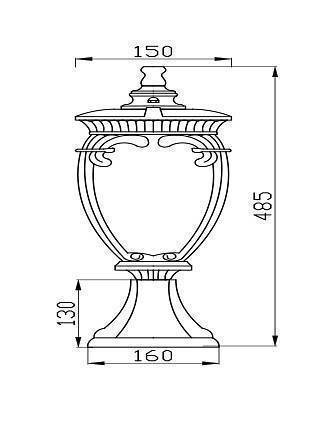 Уличный наземный светильник Maytoni Fleur O414FL-01BZ