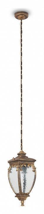 Подвесной светильник Maytoni Fleur 1 лампа золото с черным O414PL-01GB