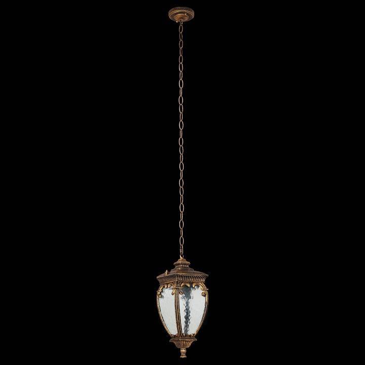 Подвесной светильник Maytoni Fleur 1 лампа золото с черным O414PL-01GB