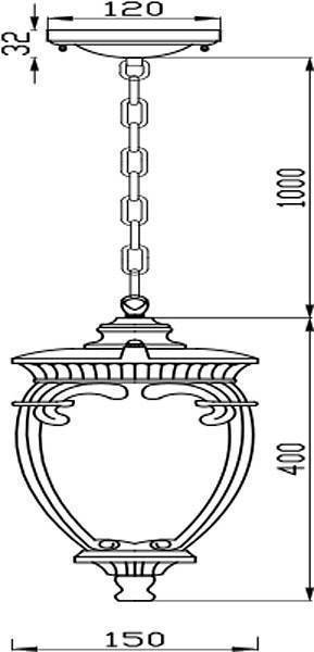 Подвесной светильник Maytoni Fleur 1 лампа золото с черным O414PL-01GB