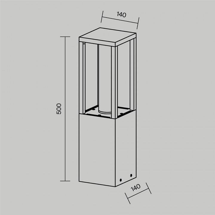 Уличный наземный светильник Maytoni Expo O480FL-L12B3K