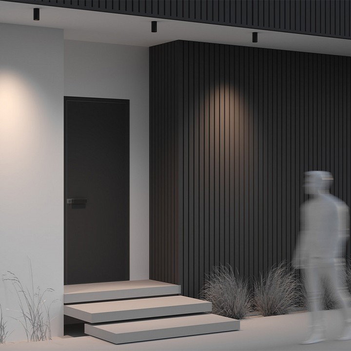 Светильник накладной Maytoni Luxe 5 Вт 3000K черный O500CL-L5B3K