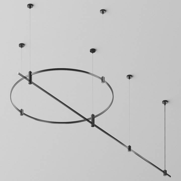 Шинопровод подвесной Maytoni Flarity готовая конструкция TFC-Flar-H05-B