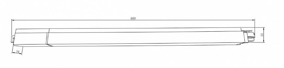 Накладной светильник Maytoni Basis TR000-1-24W3K-W