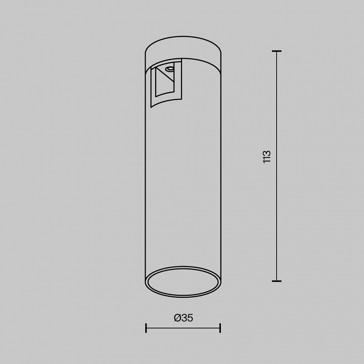 Трековый светильник Maytoni Focus LED 5 Вт 4000 К TR143-1-5W4K-W-PT